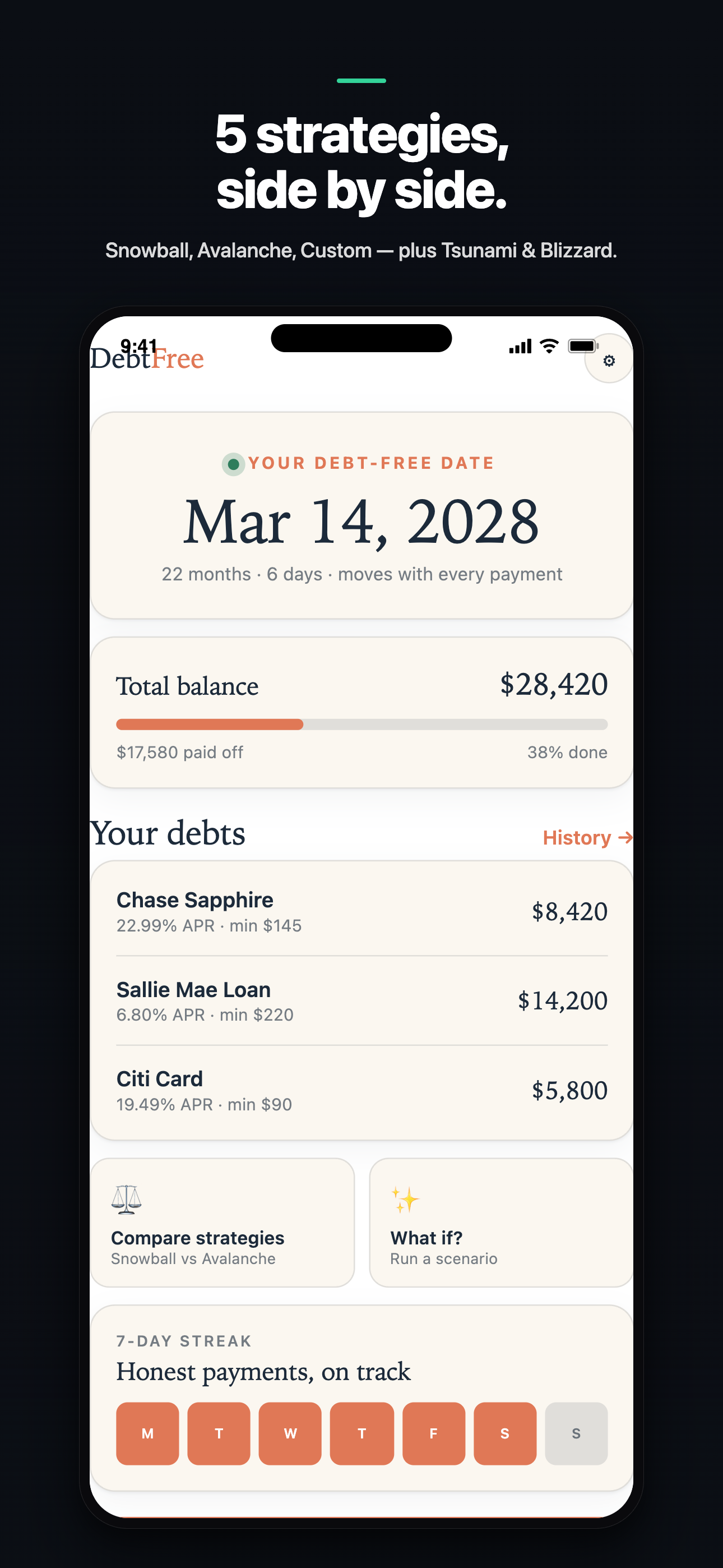 DebtFree screenshot 2